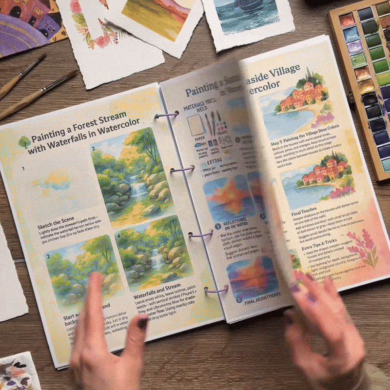 Watercoloring Learning Bundle